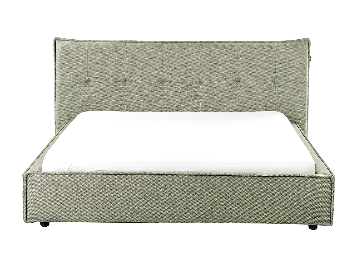 Lit à eau Lin synthétique LESTRE 160 x 200 cm Vert