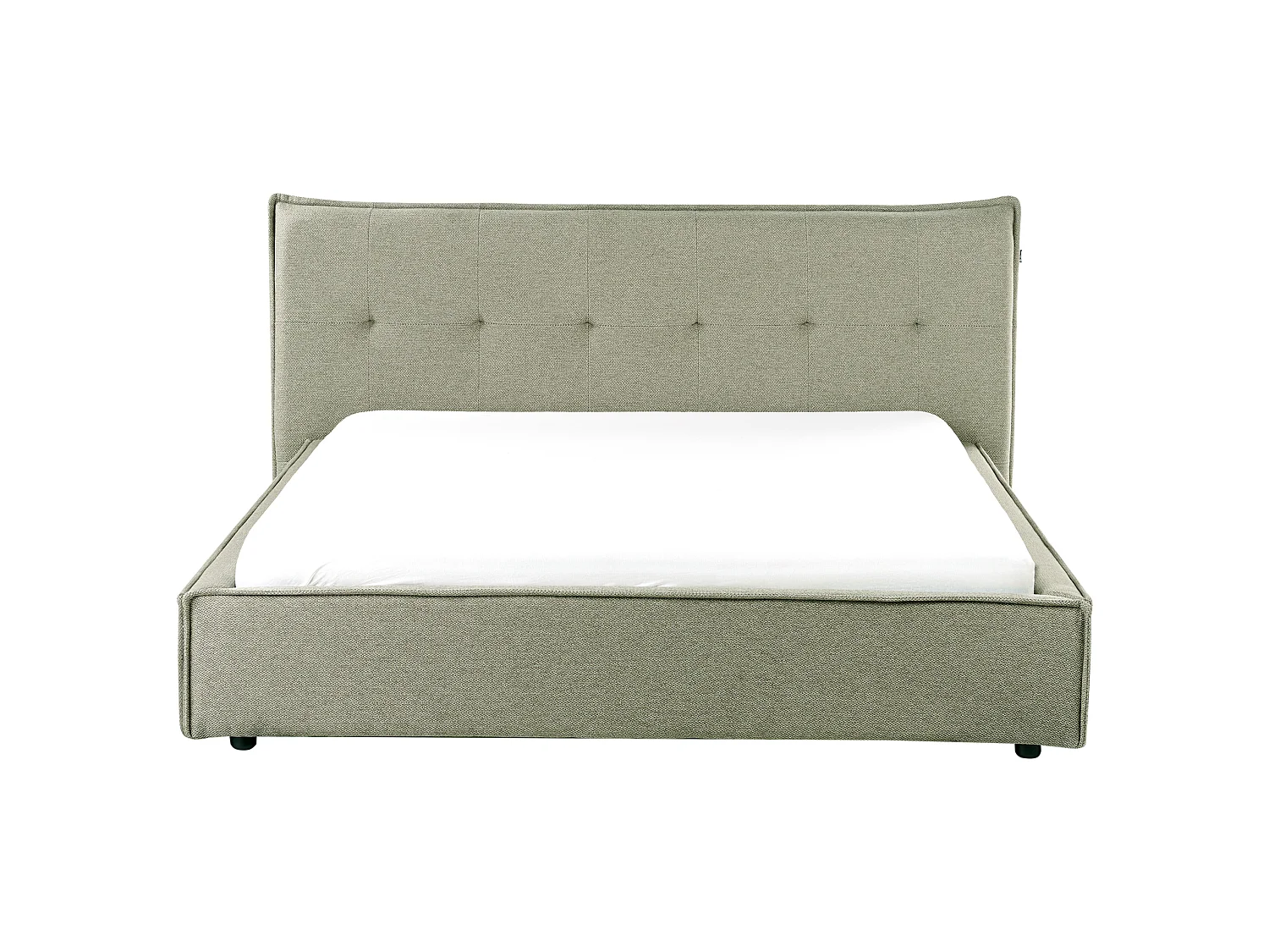 Waterbed Faux Linen LESTRE 160 x 200 cm (EU King Size) Green