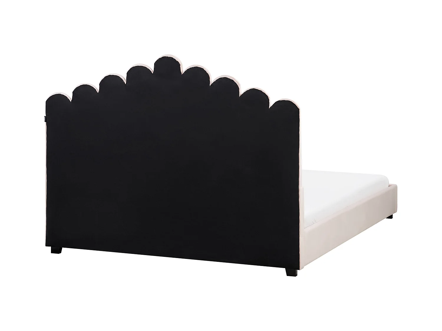 Lit à eau Velours VINCENNES 160 x 200 cm Rose pastel