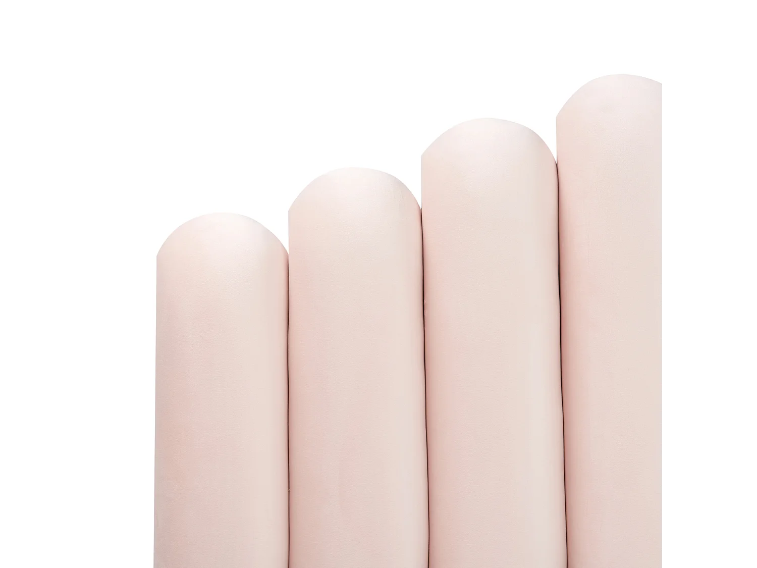 Lit à eau Velours VINCENNES 160 x 200 cm Rose pastel