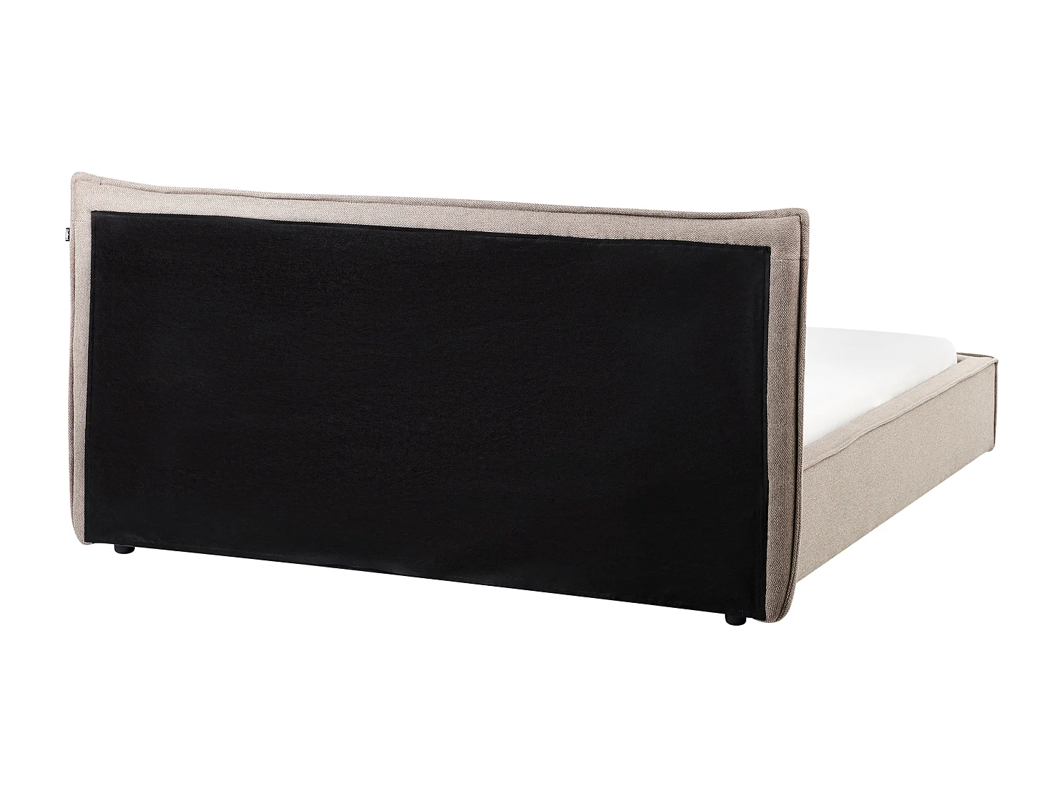 Lit à eau Lin synthétique LESTRE 160 x 200 cm Taupe