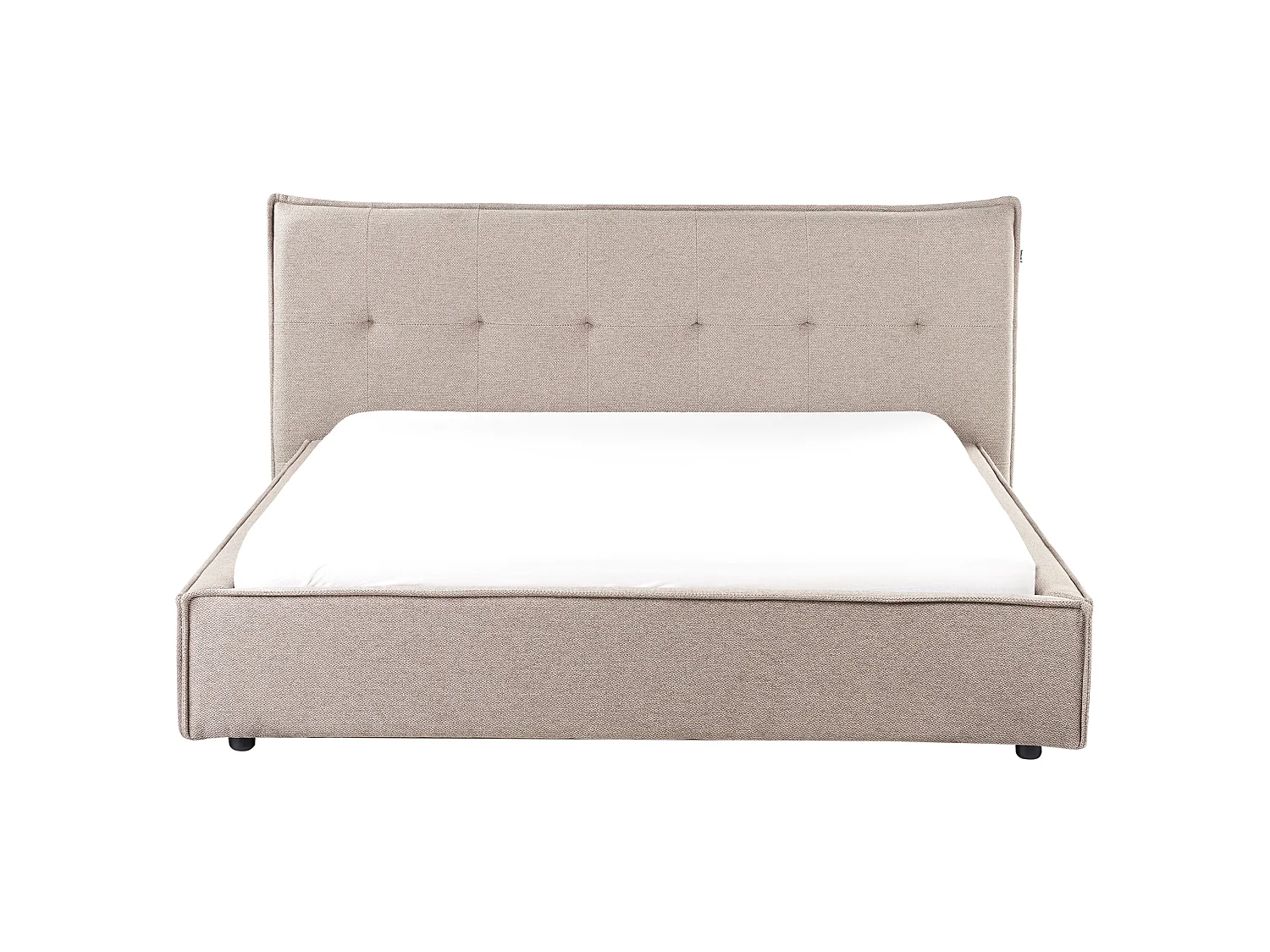 Waterbed Faux Linen LESTRE 160 x 200 cm (EU King Size) Taupe