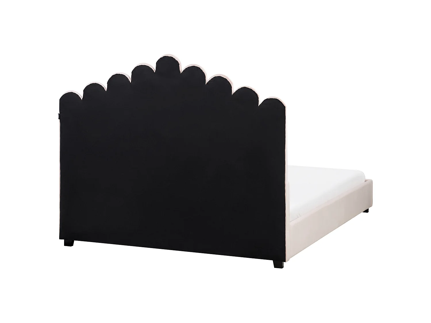 Waterbed Velvet VINCENNES 140 x 200 cm (EU Double) Pastel Pink