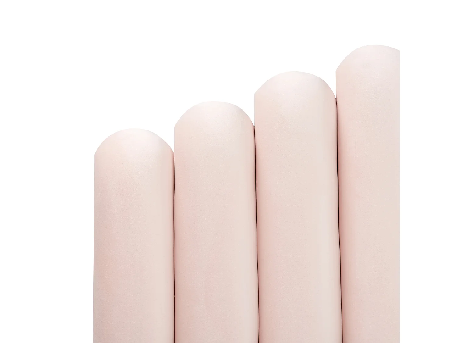 Waterbed Velvet VINCENNES 140 x 200 cm (EU Double) Pastel Pink