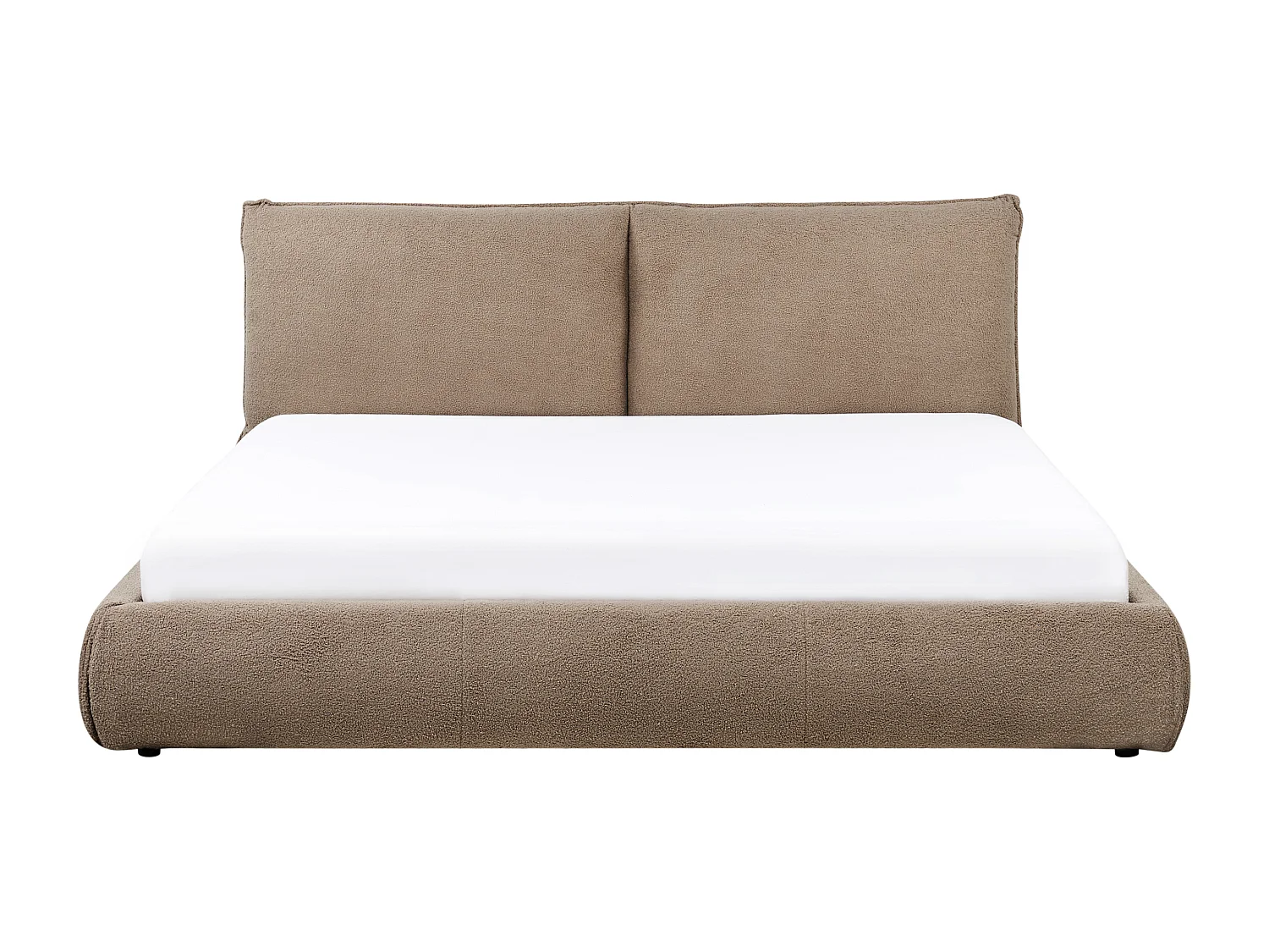 Wasserbett Bouclé VINAY 180 x 200 cm Braun