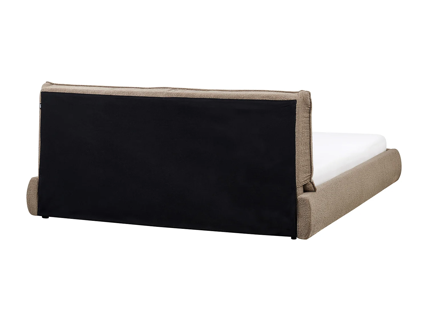 Wasserbett Bouclé VINAY 180 x 200 cm Braun