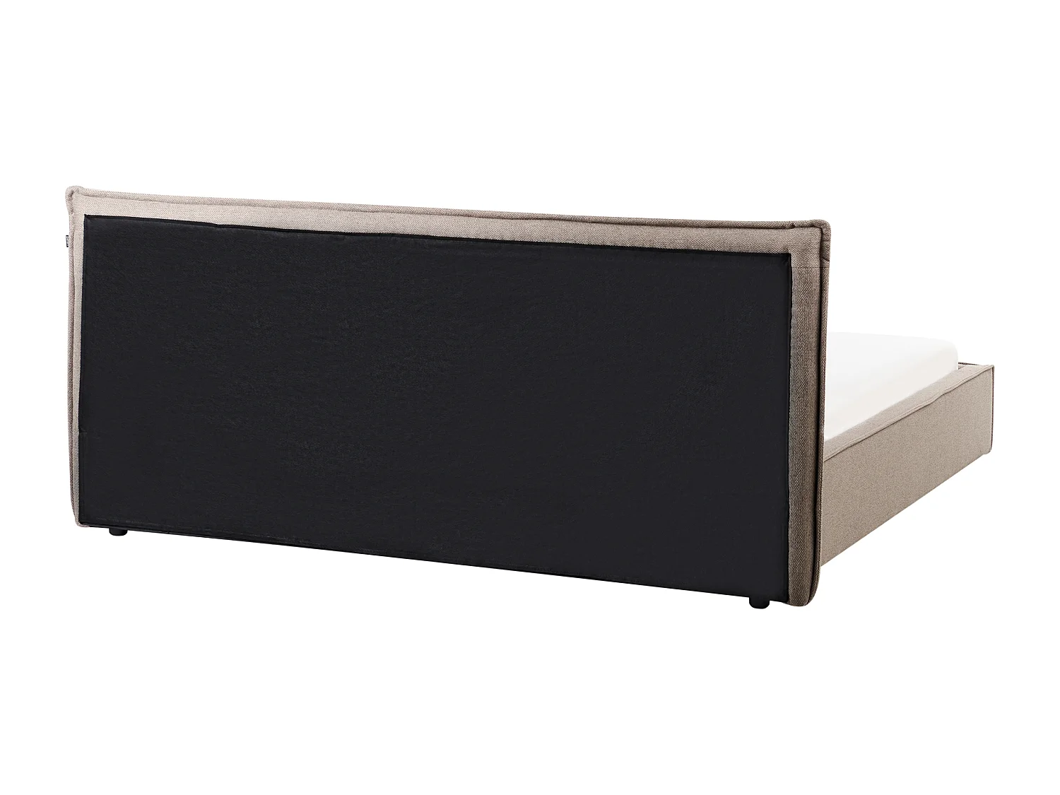 Wasserbett Kunstleinen LESTRE 180 x 200 cm Taupe