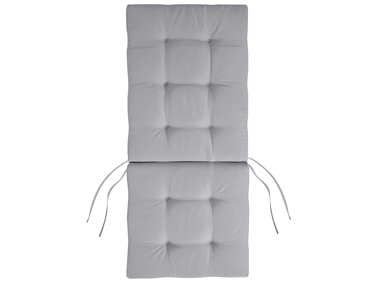 Conjunto de 2 cadeiras de jardim com almofadas MAUI PREMIUM Madeira de acácia Cinzento claro