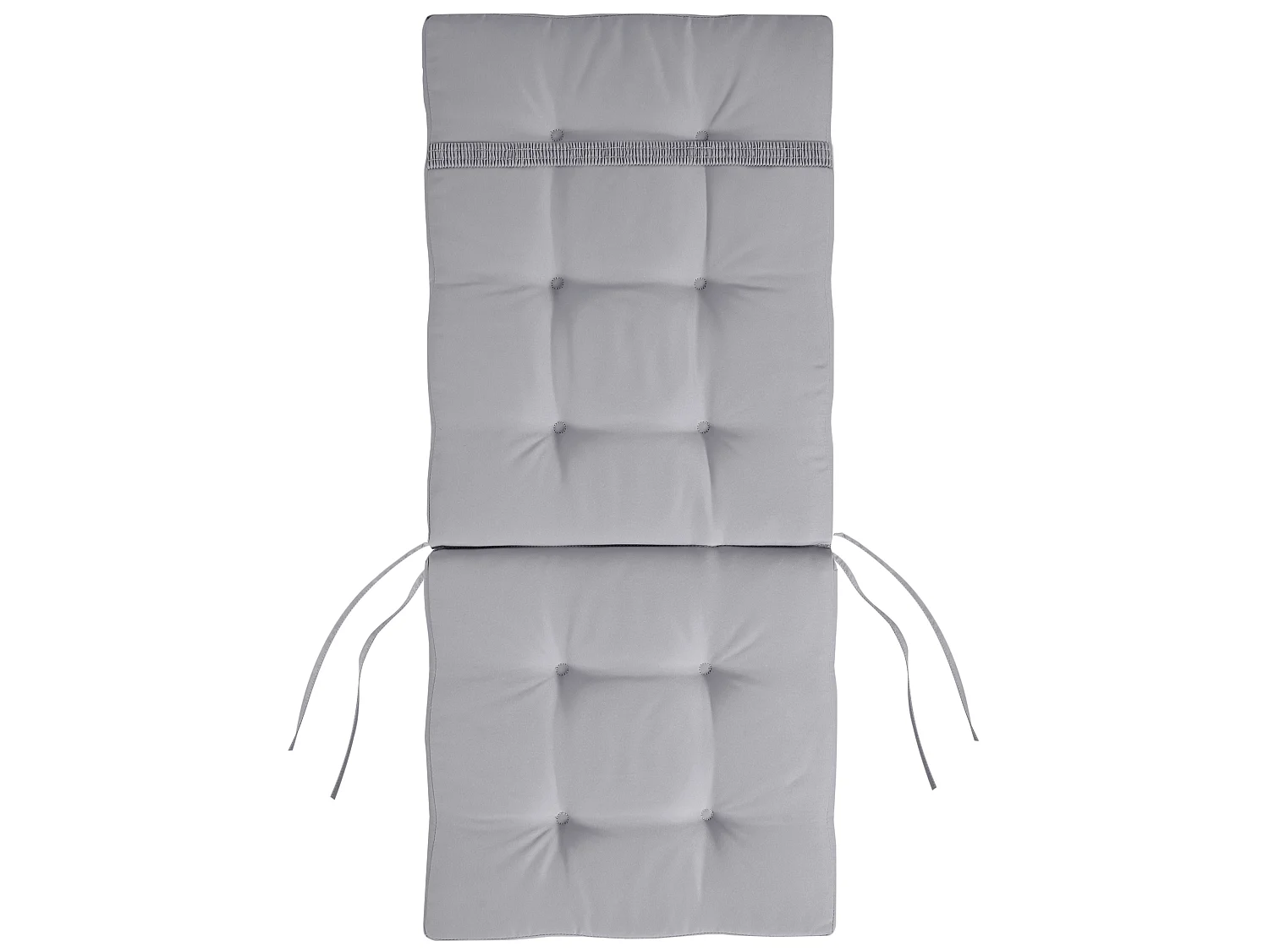 Conjunto de 2 cadeiras de jardim com almofadas MAUI PREMIUM Madeira de acácia Cinzento claro