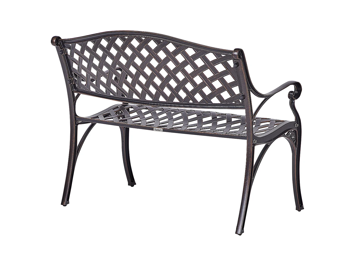 Ławka ogrodowa STAGGIA 104 cm Metal Brązowy