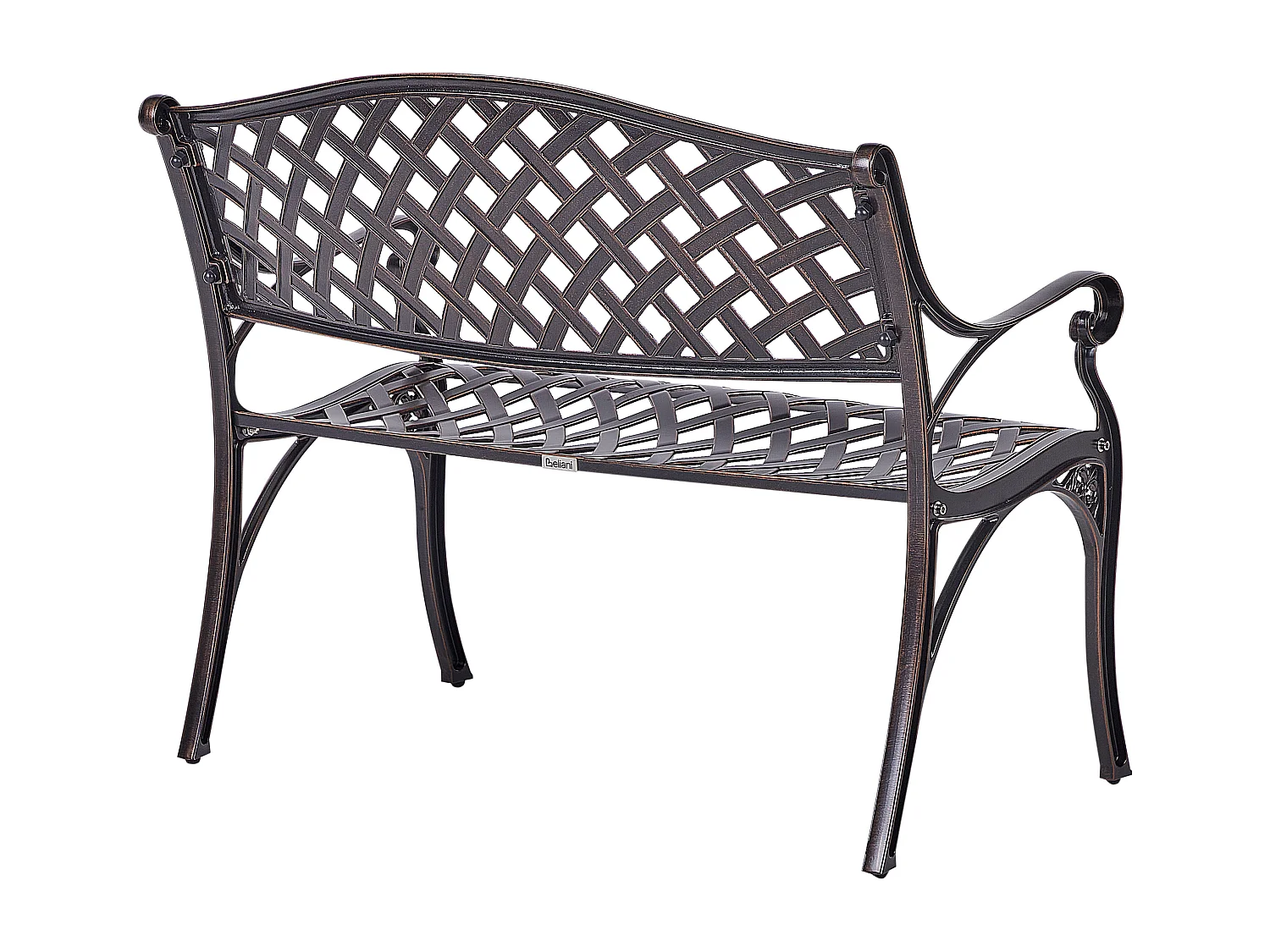 Gartenbank STAGGIA 104 cm Metall Braun