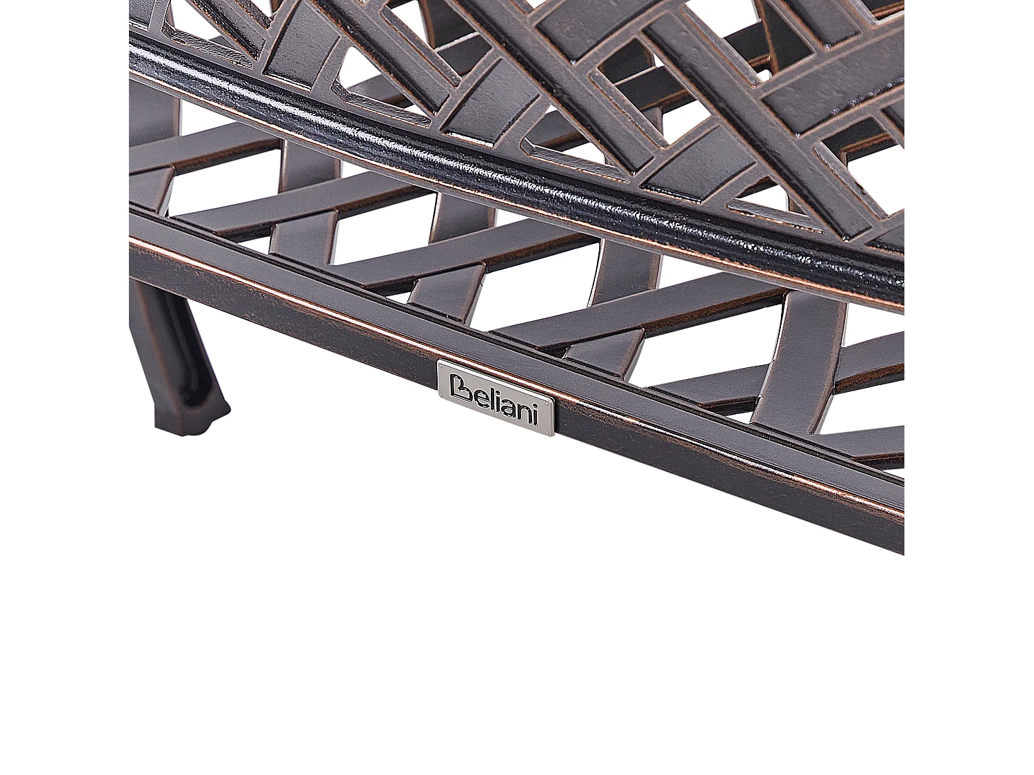 Gartenbank STAGGIA 104 cm Metall Braun