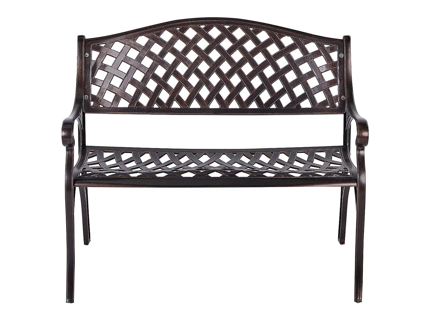 Banc de jardin STAGGIA 104 cm Métal Marron