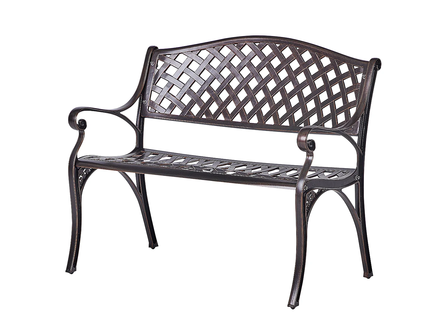 Banc de jardin STAGGIA 104 cm Métal Marron
