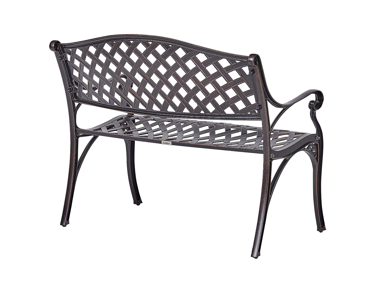 Banc de jardin STAGGIA 104 cm Métal Marron