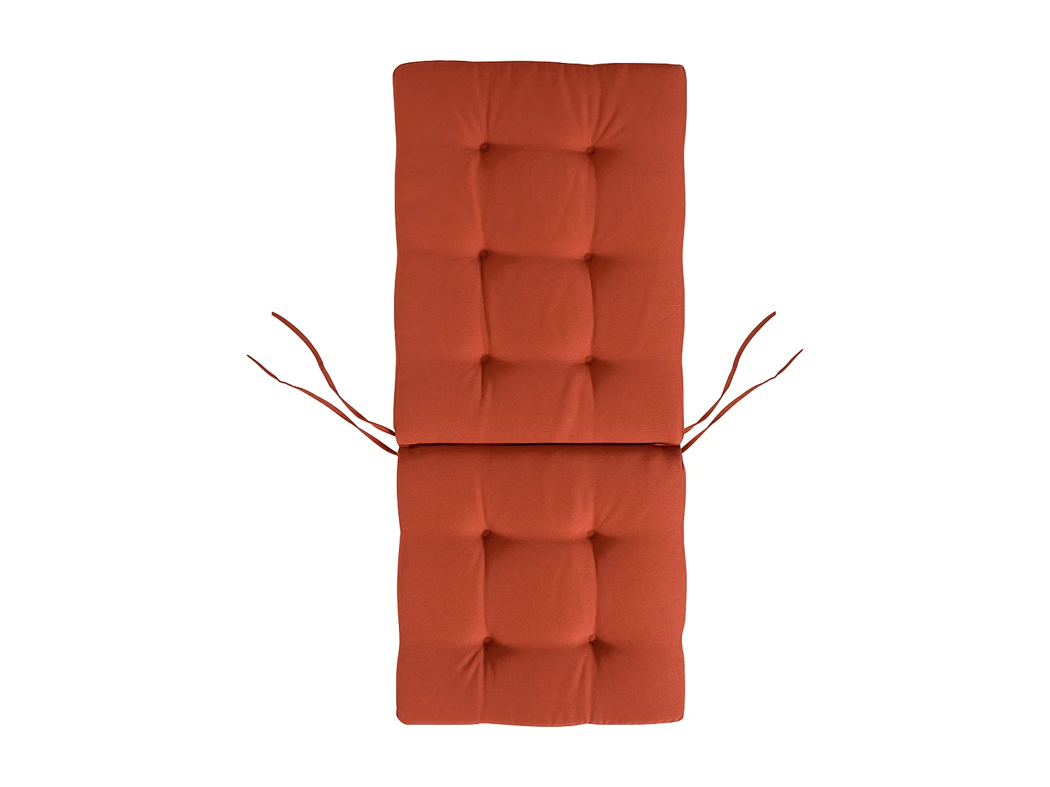 Set di 2 sedie da giardino con cuscini MAUI PREMIUM Legno d'acacia Rosso