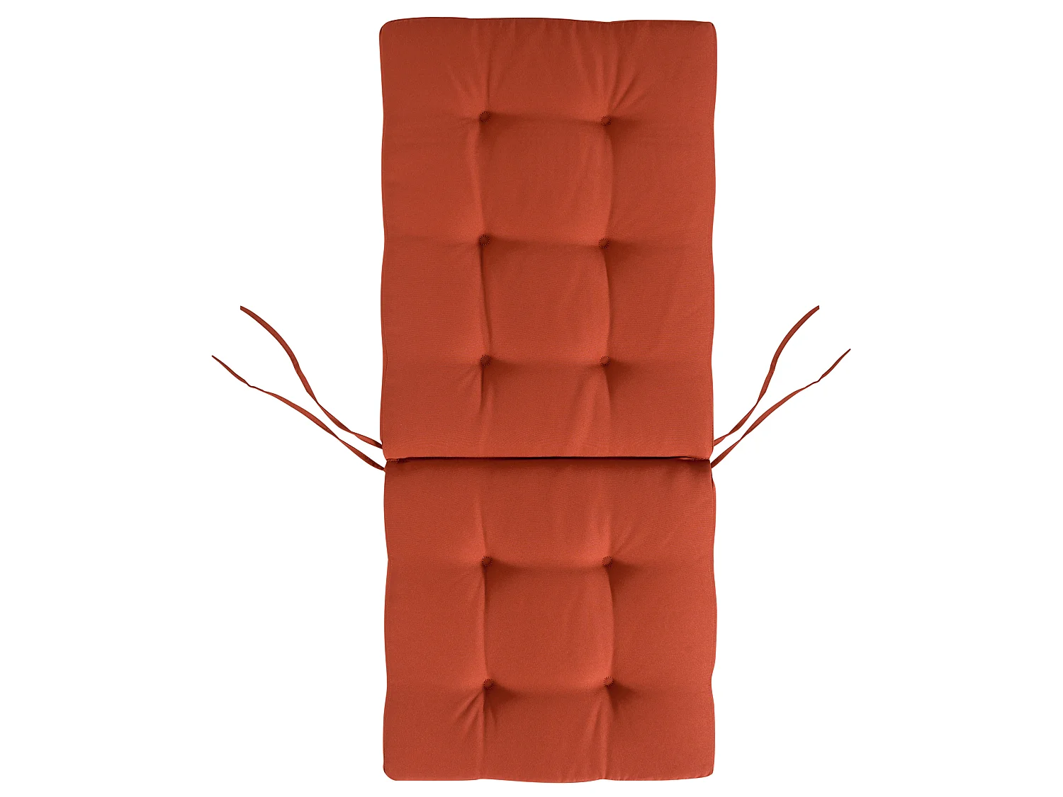 Conjunto de 2 cadeiras de jardim com almofadas MAUI PREMIUM Madeira de acácia Vermelho
