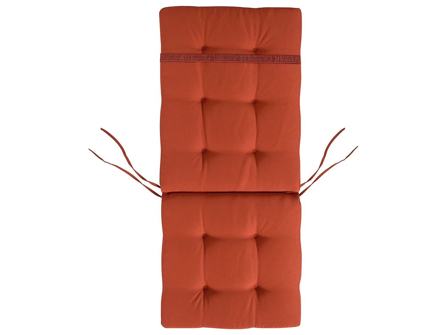 Conjunto de 2 cadeiras de jardim com almofadas MAUI PREMIUM Madeira de acácia Vermelho