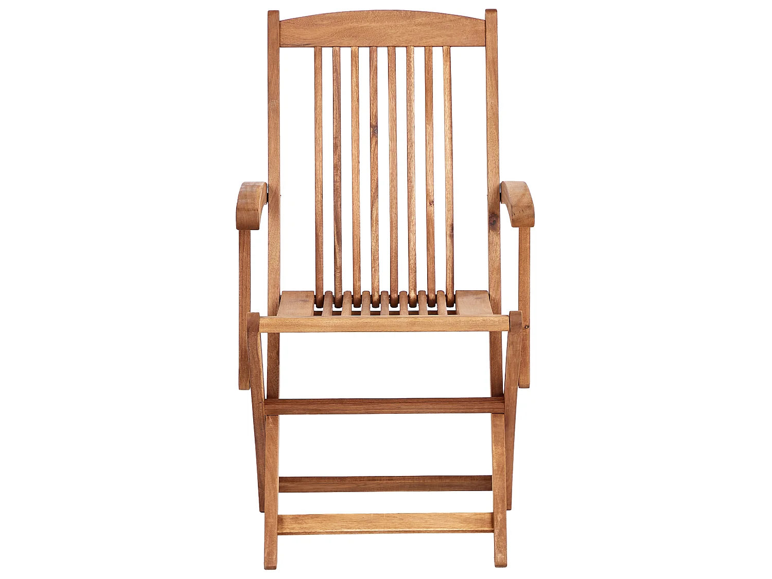 Conjunto de 2 cadeiras de jardim com almofadas MAUI PREMIUM Madeira de acácia Creme claro