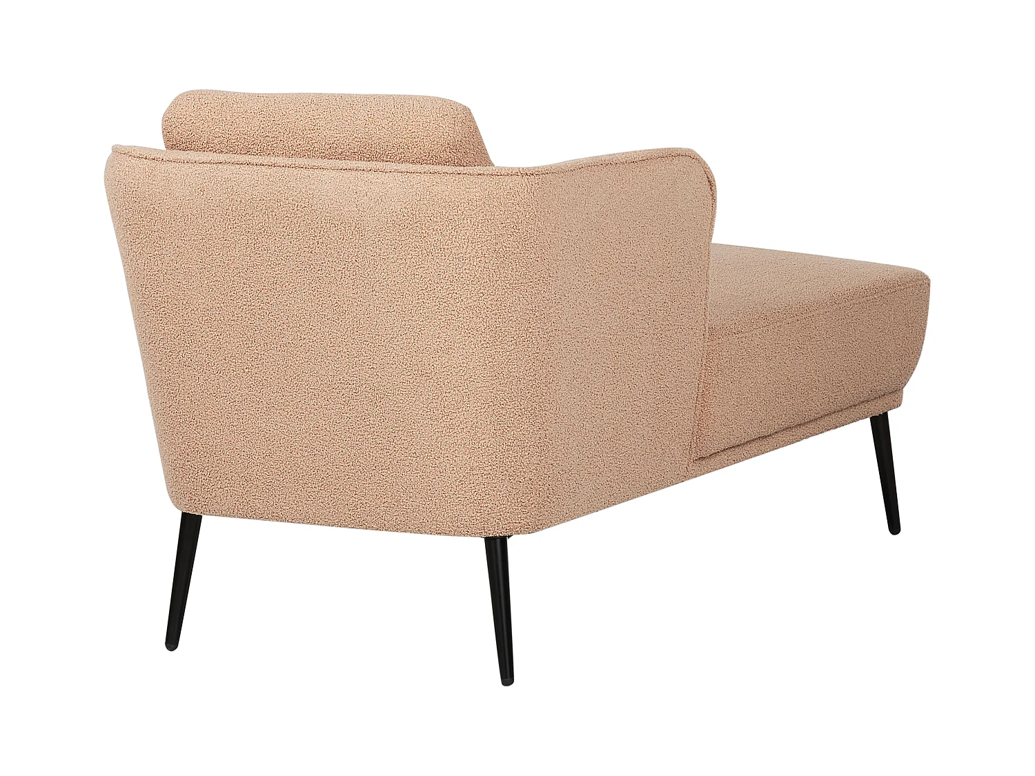 Chaise longue côté droit ARTHEZE Bouclé Beige