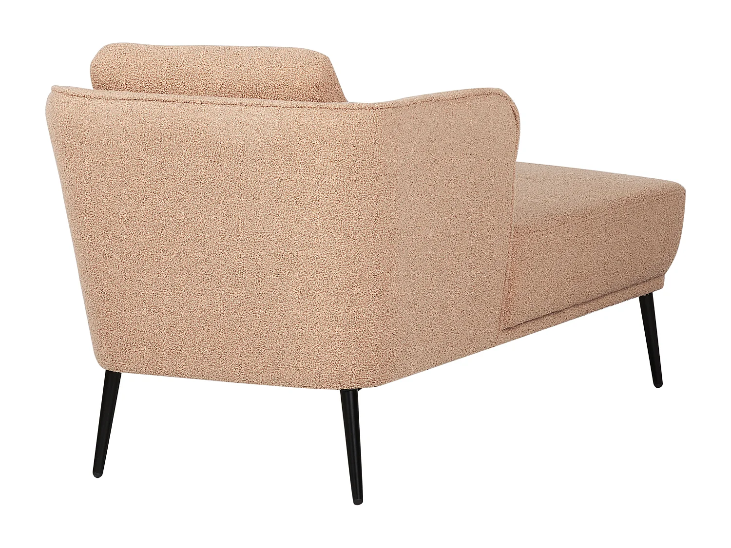 Rechtszijdige chaise longue ARTHEZE Bouclé Beige