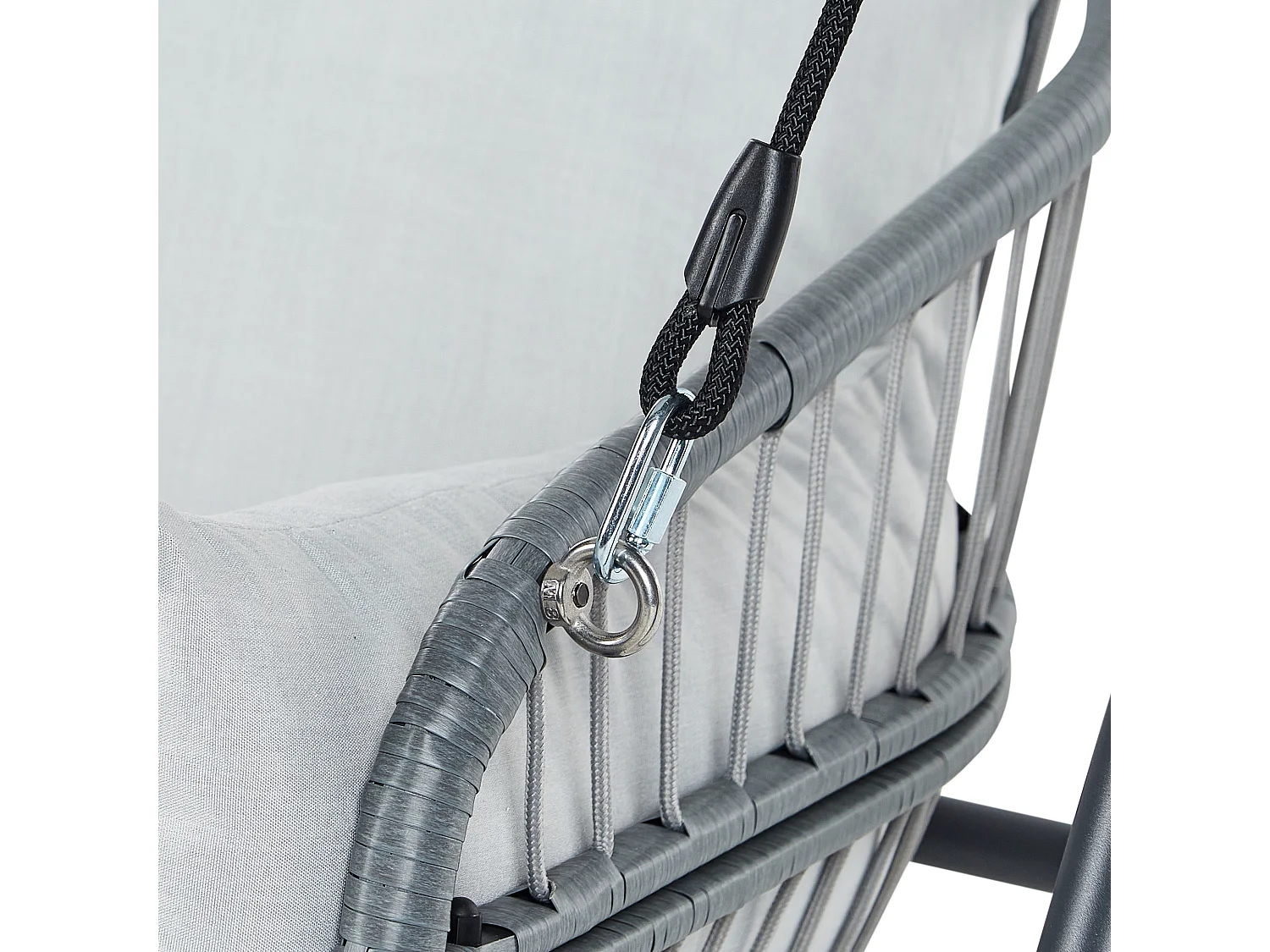 Dondolo da giardino FIASTRA Metallo Grigio chiaro