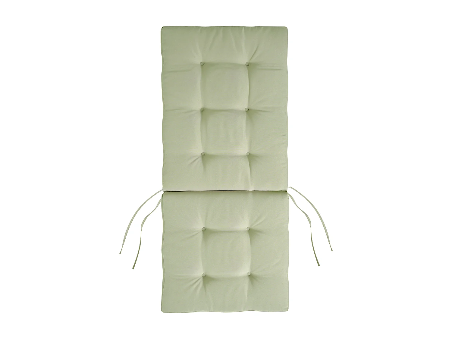 Set di 2 sedie da giardino con cuscini MAUI PREMIUM Legno d'acacia Verde chiaro