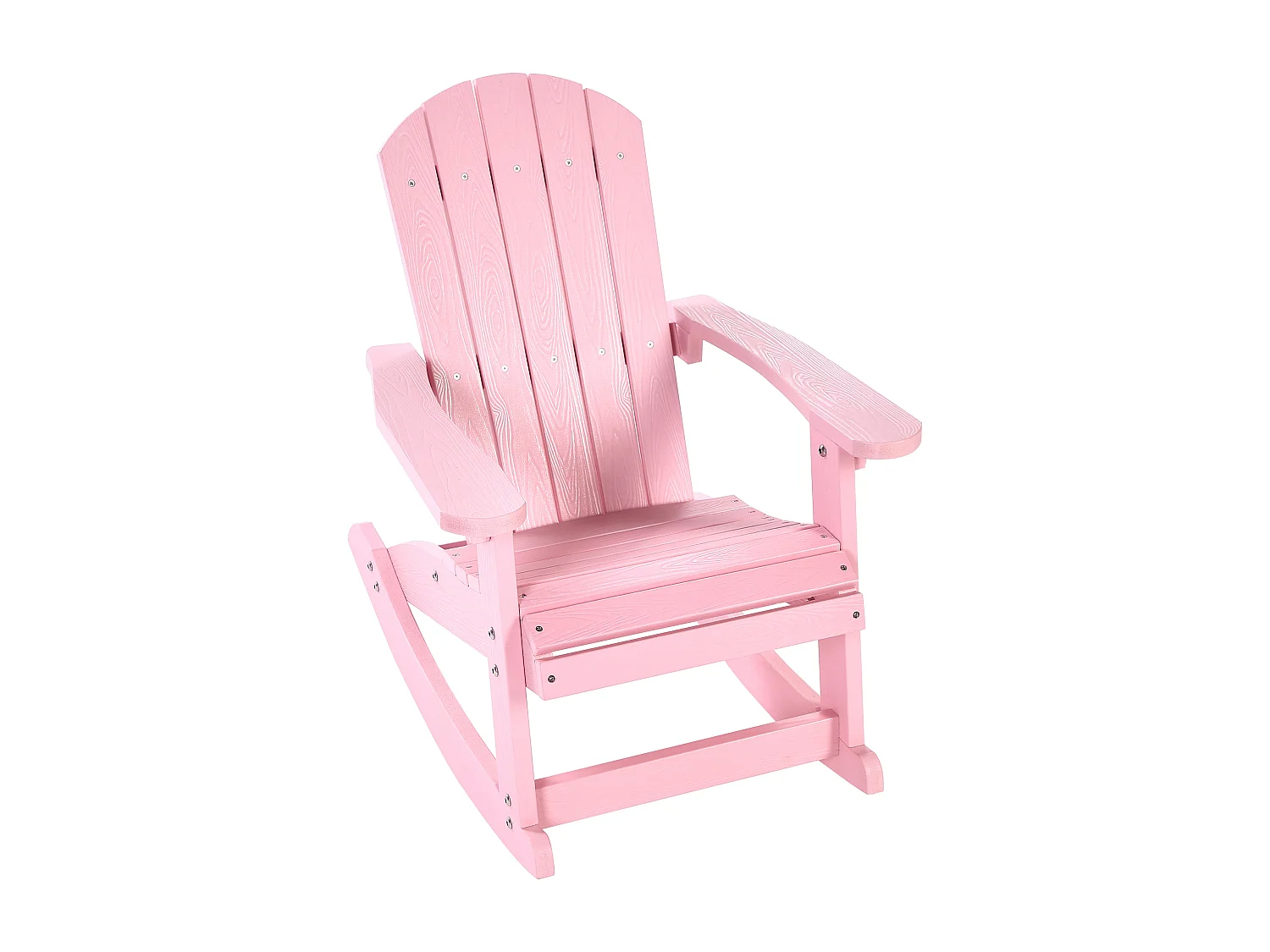 Fauteuil à bascule pour enfants ADIRONDACK Rose pastel
