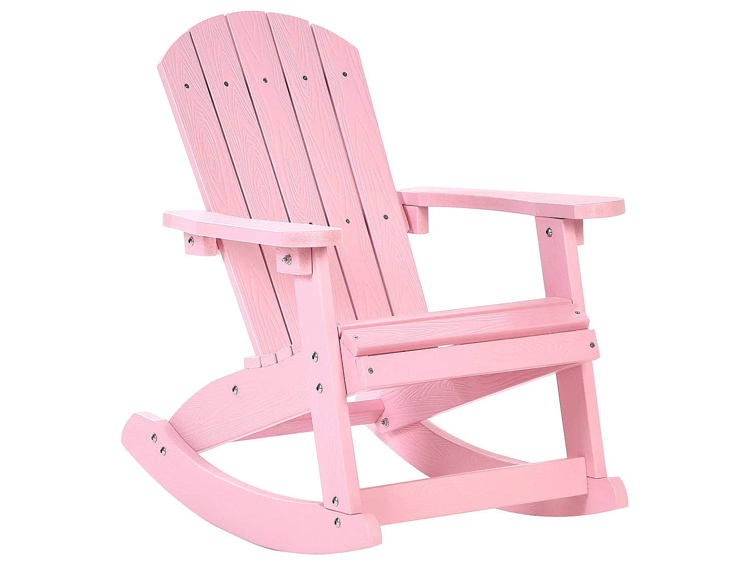 Cadeira de baloiço infantil para jardim ADIRONDACK Rosa pastel