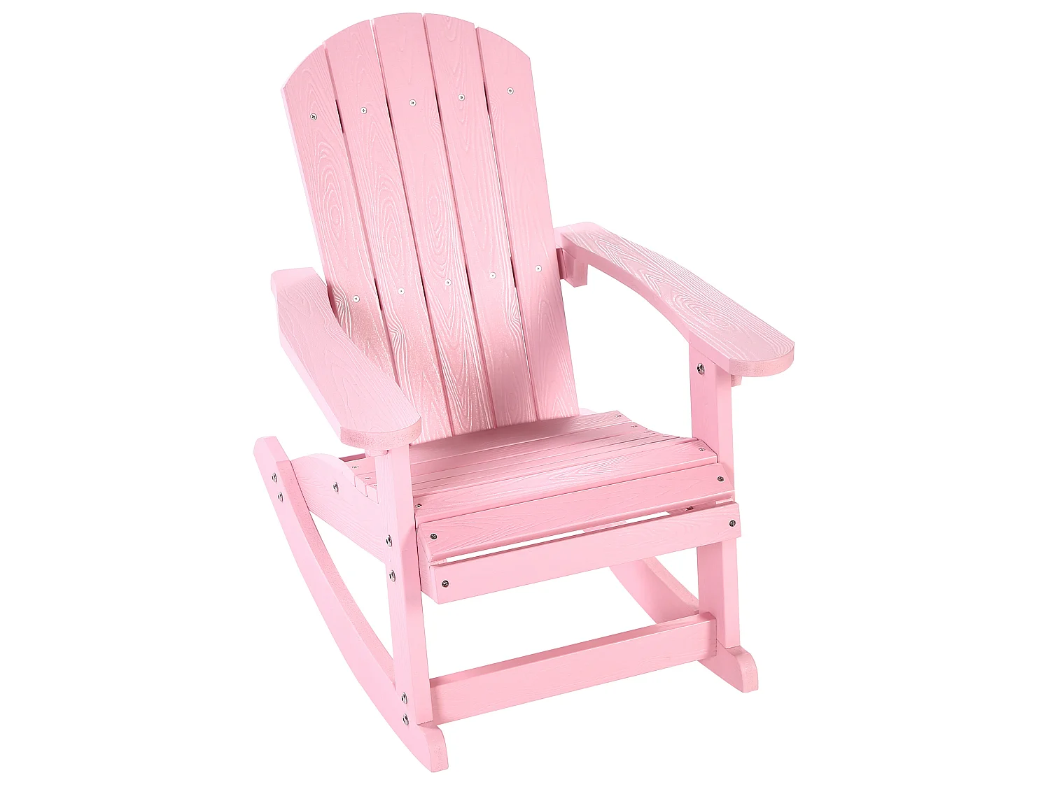 Cadeira de baloiço infantil para jardim ADIRONDACK Rosa pastel