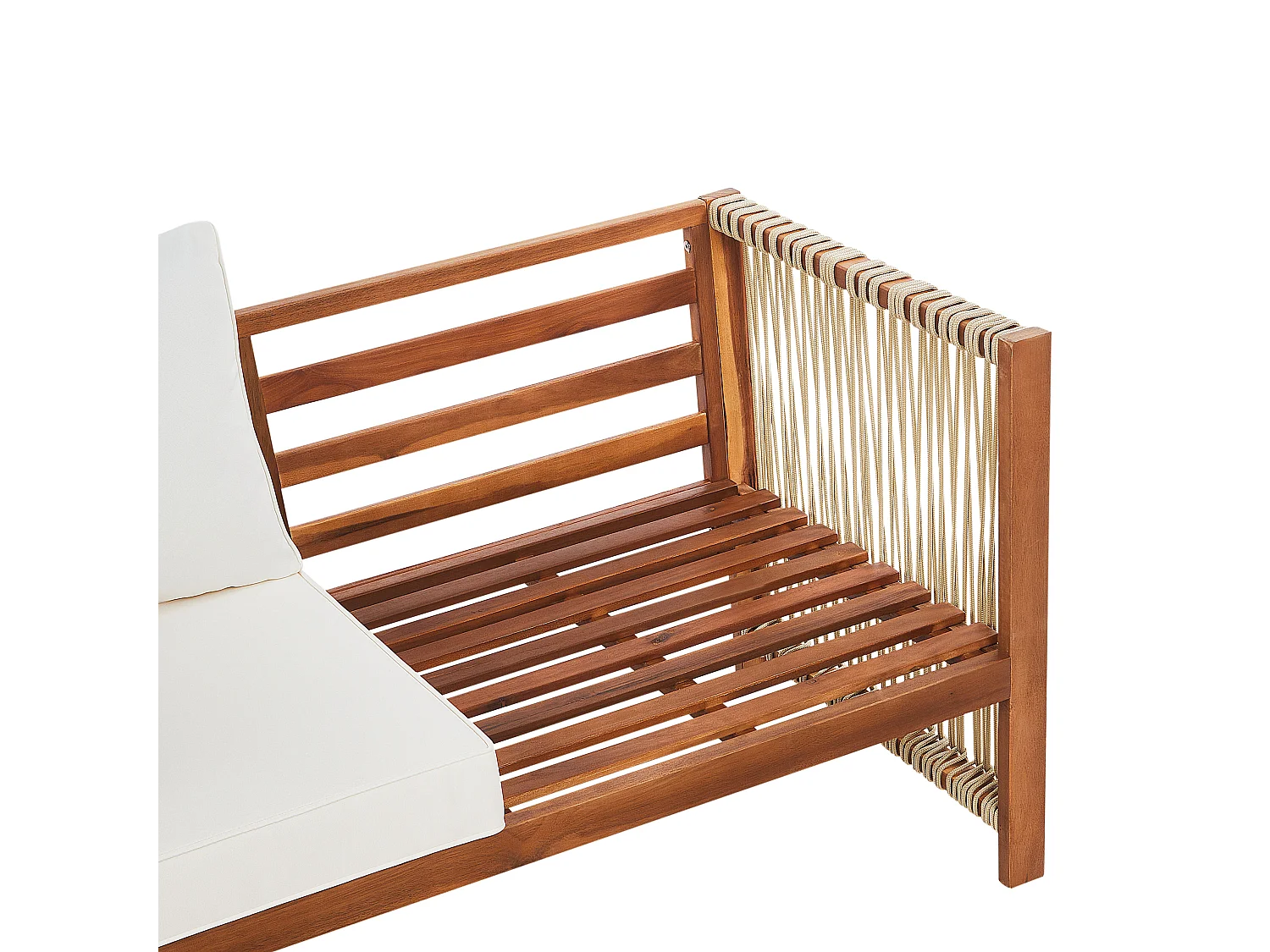 Set da giardino con tavolo 4 posti ANTRIA Legno d'acacia Beige