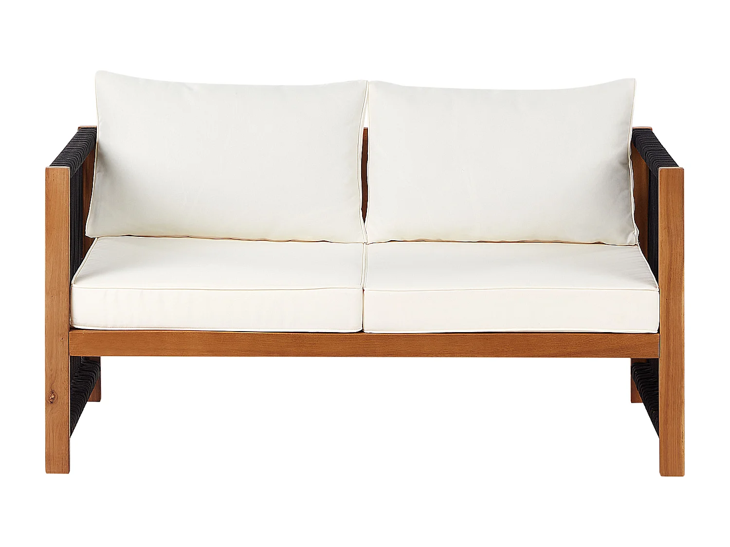 Ensemble de salon de jardin avec table 4 places ANTRIA Acacia Noir