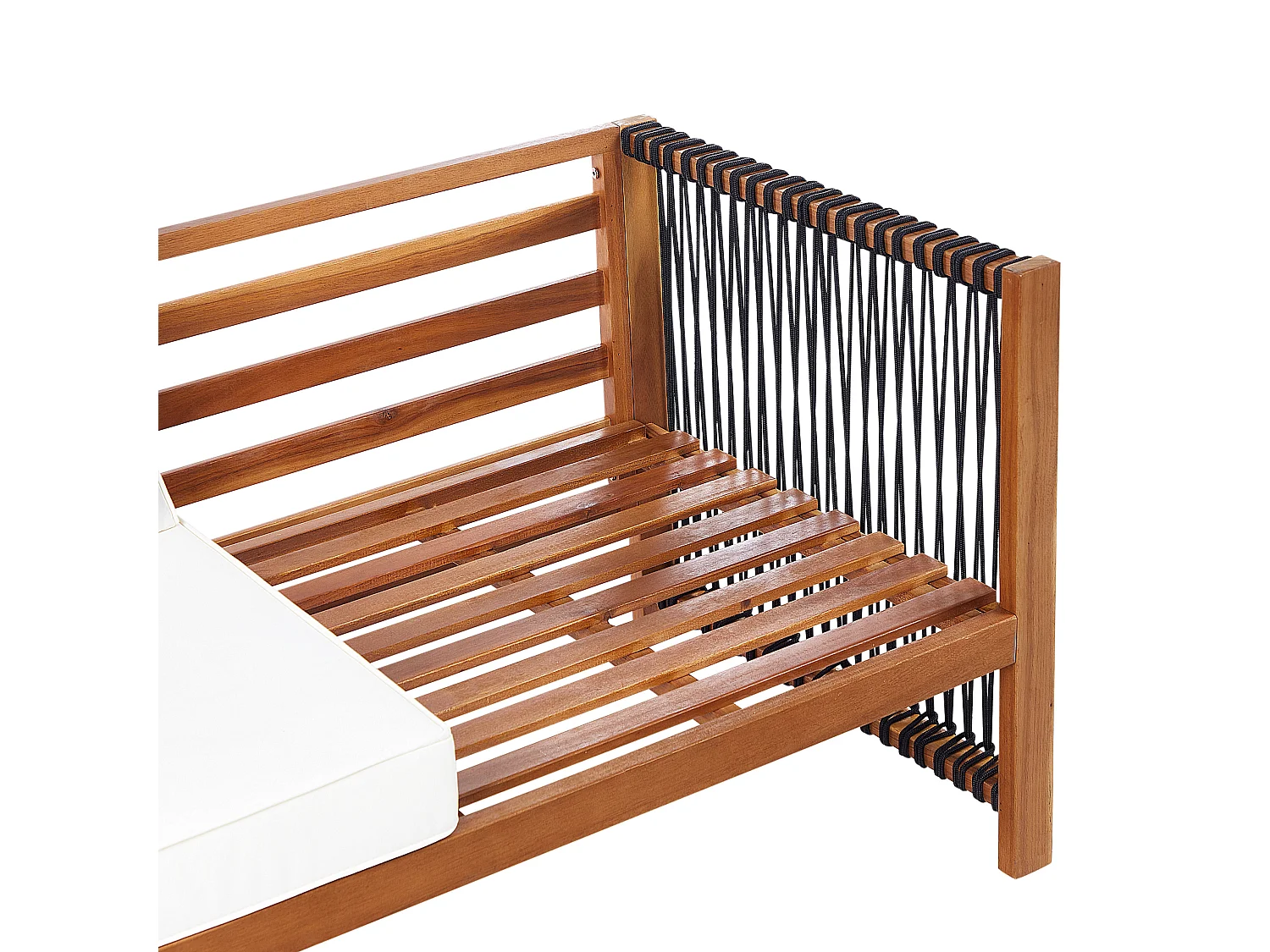 Ensemble de salon de jardin avec table 4 places ANTRIA Acacia Noir