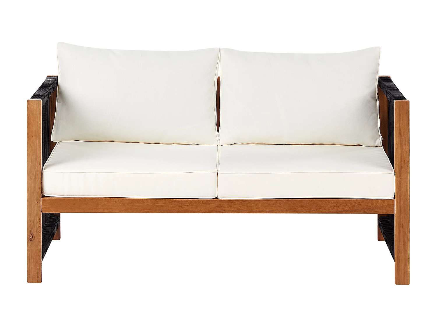 Ensemble de salon de jardin avec table 4 places ANTRIA Acacia Noir