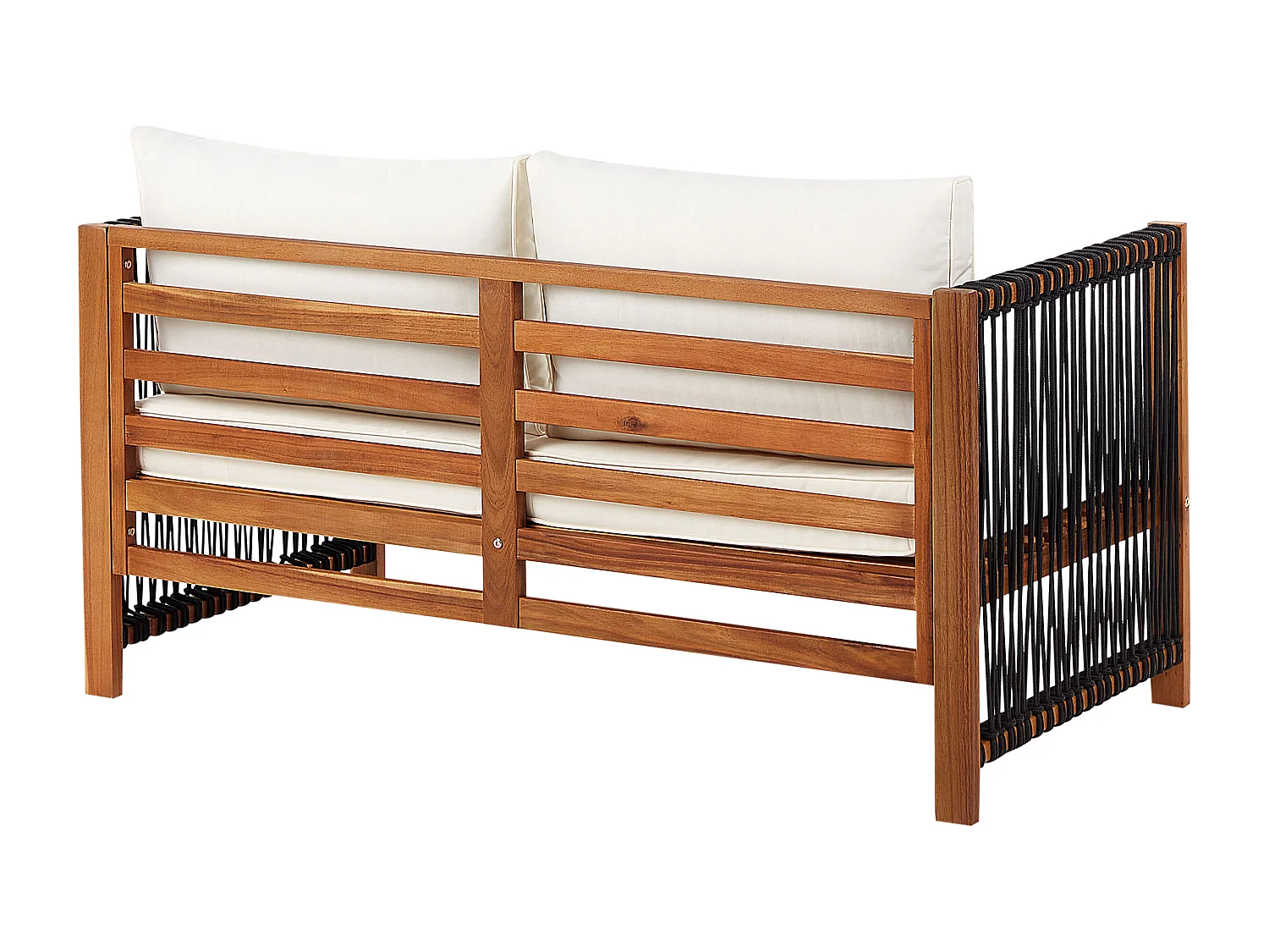 Ensemble de salon de jardin avec table 4 places ANTRIA Acacia Noir