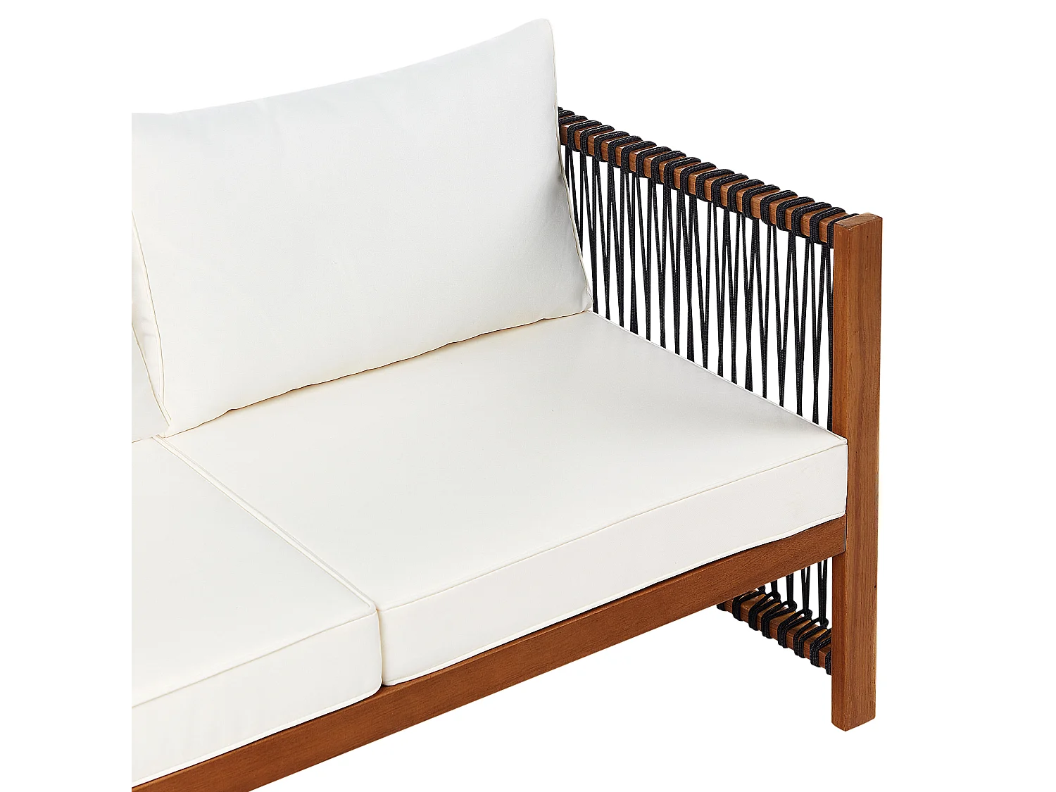 Ensemble de salon de jardin avec table 4 places ANTRIA Acacia Noir