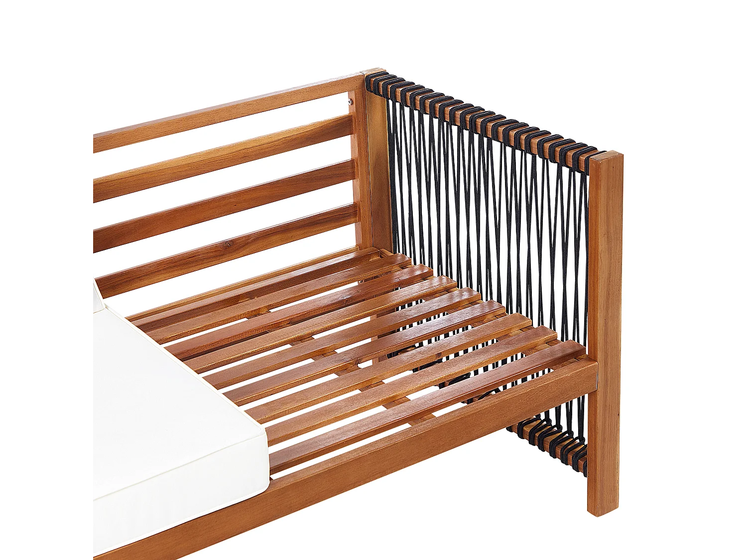 Ensemble de salon de jardin avec table 4 places ANTRIA Acacia Noir