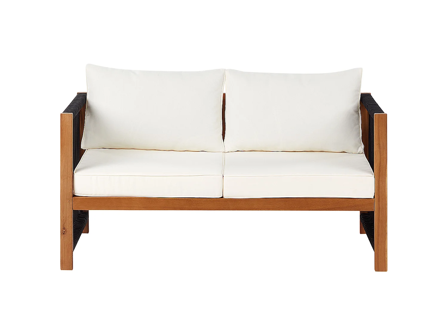 Ensemble de salon de jardin avec table 4 places ANTRIA Acacia Noir