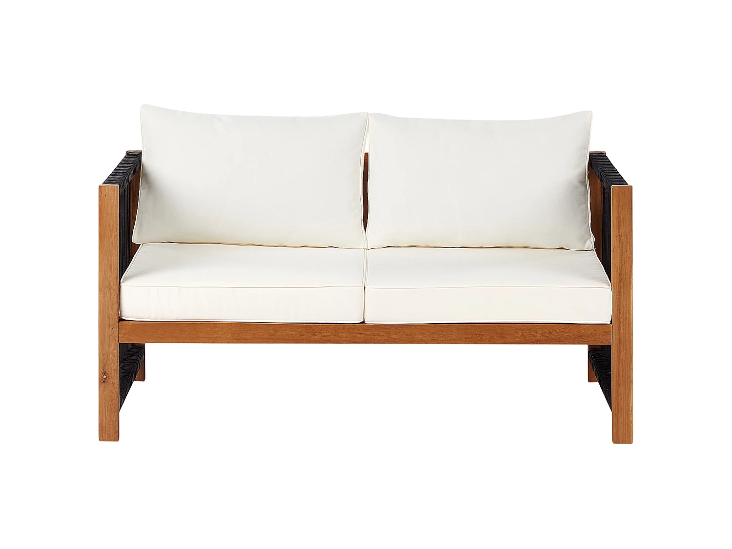 Ensemble de salon de jardin avec table 4 places ANTRIA Acacia Noir
