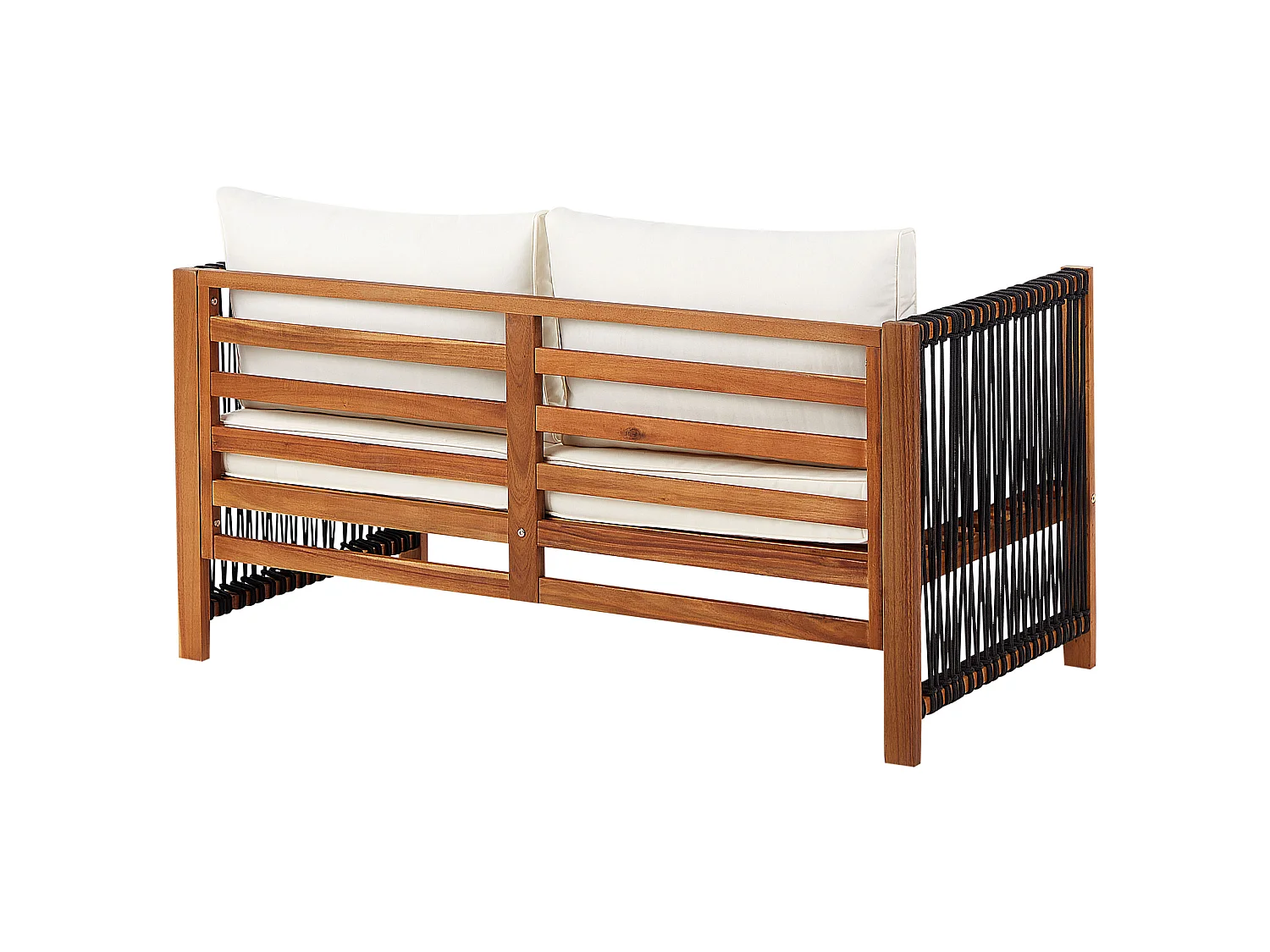 Ensemble de salon de jardin avec table 4 places ANTRIA Acacia Noir