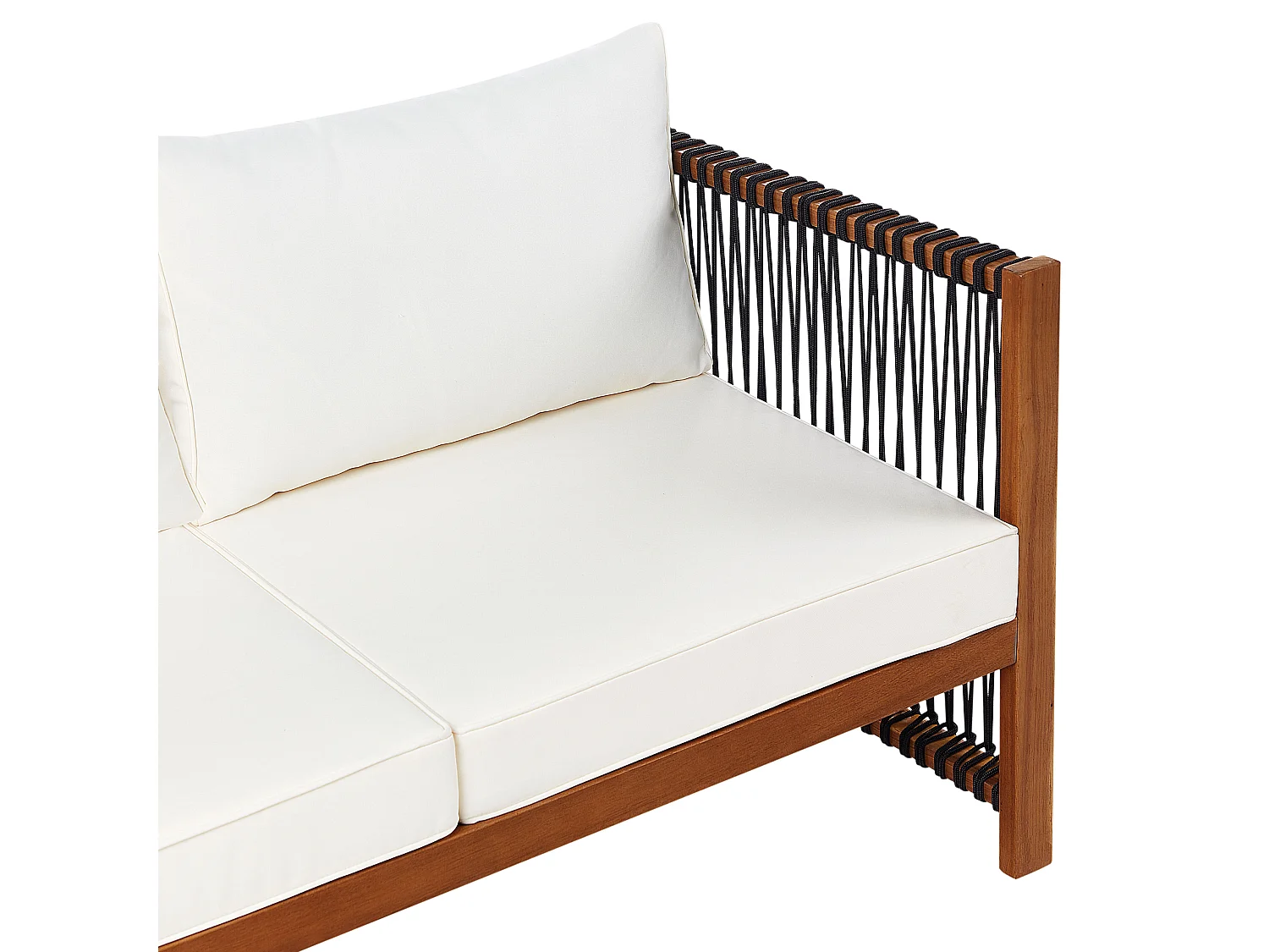 Ensemble de salon de jardin avec table 4 places ANTRIA Acacia Noir