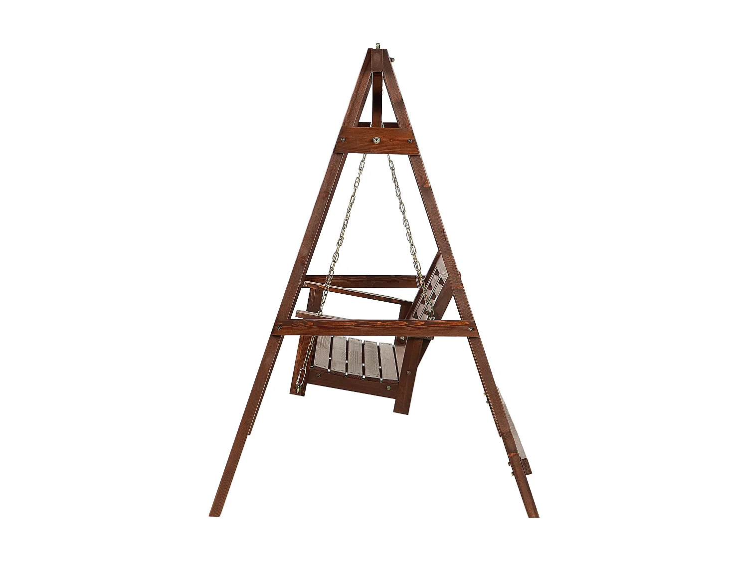 Balancelle de jardin NERITO Bois d’épicéa Marron foncé