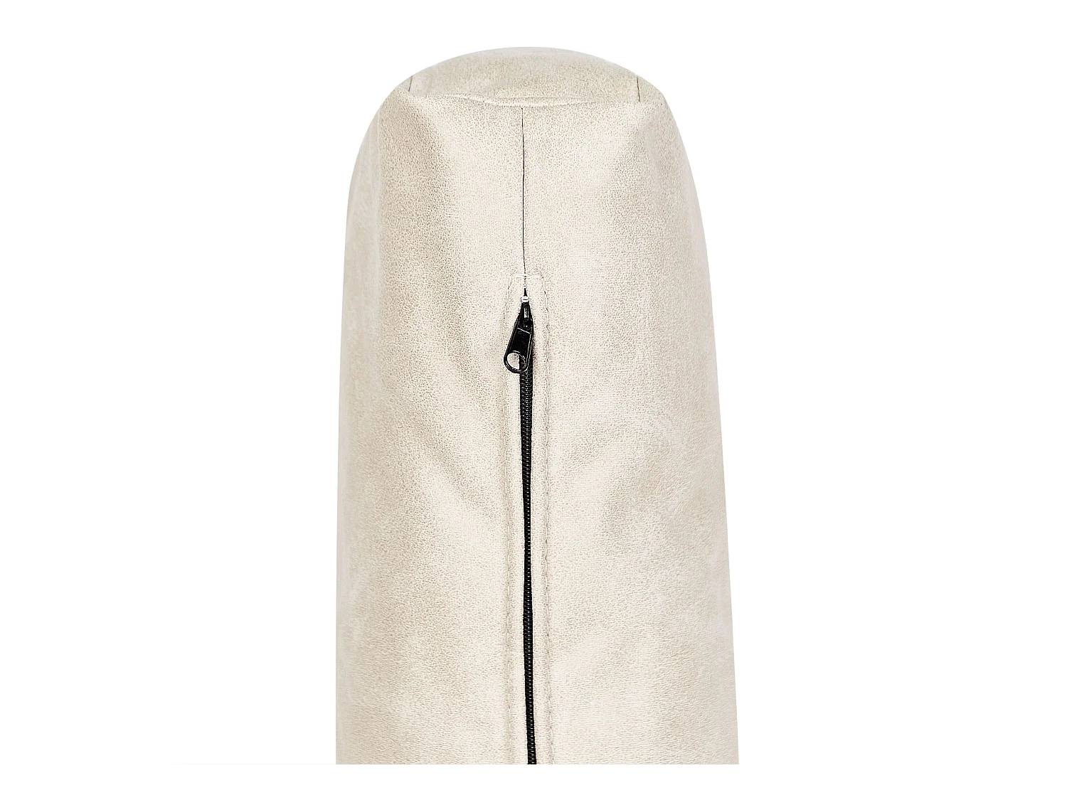 Chaise longue côté droite REBAIS Cuir PU Beige clair