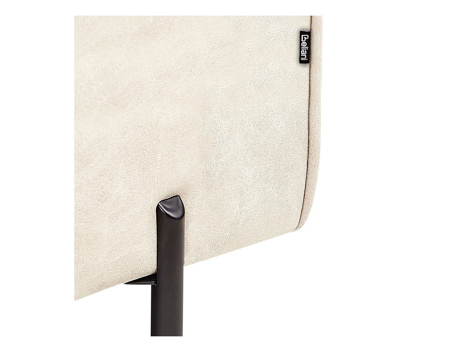 Chaise longue côté droite REBAIS Cuir PU Beige clair