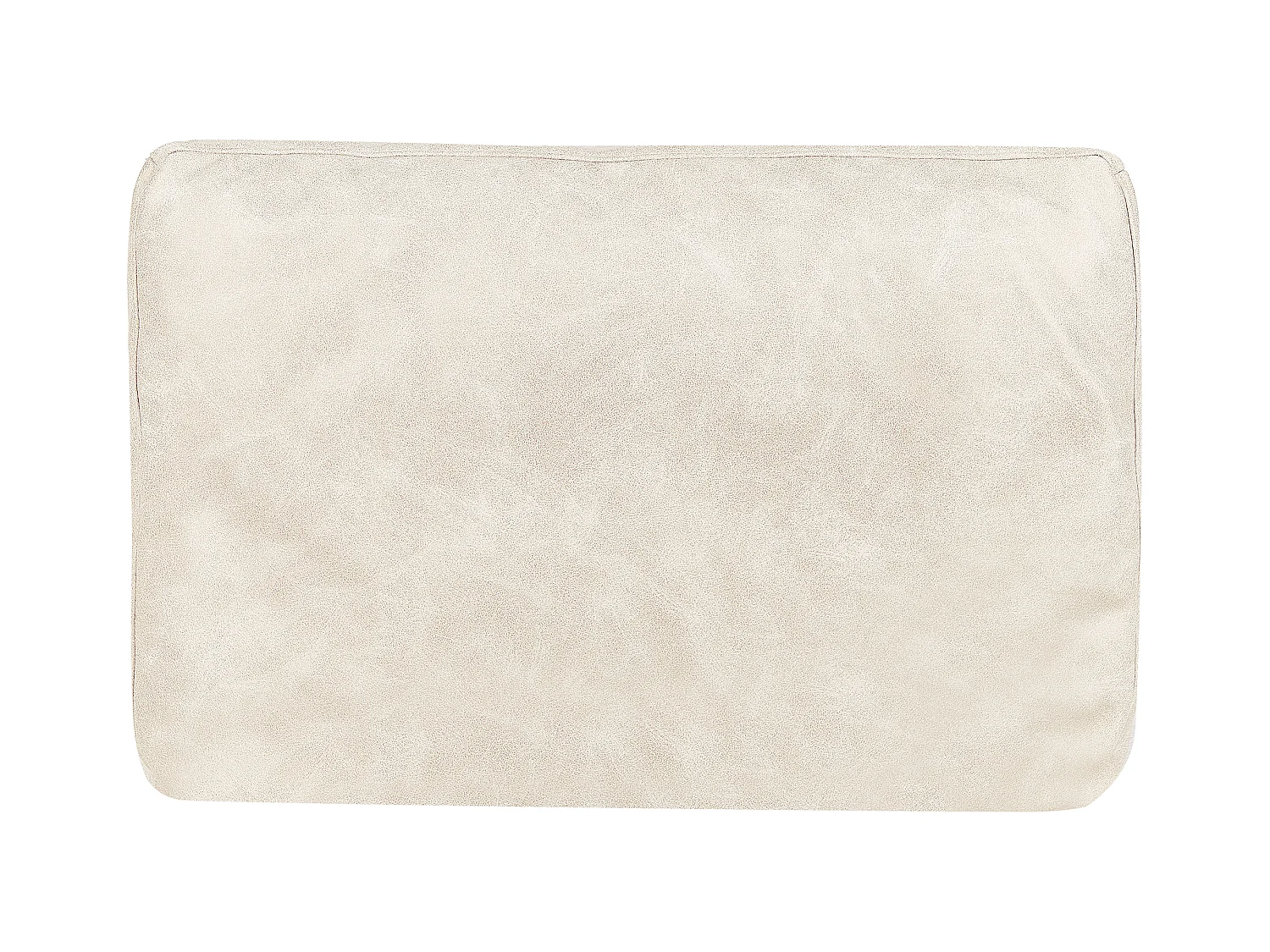Linksseitige Chaiselounge REBAIS Kunstleder Hellbeige