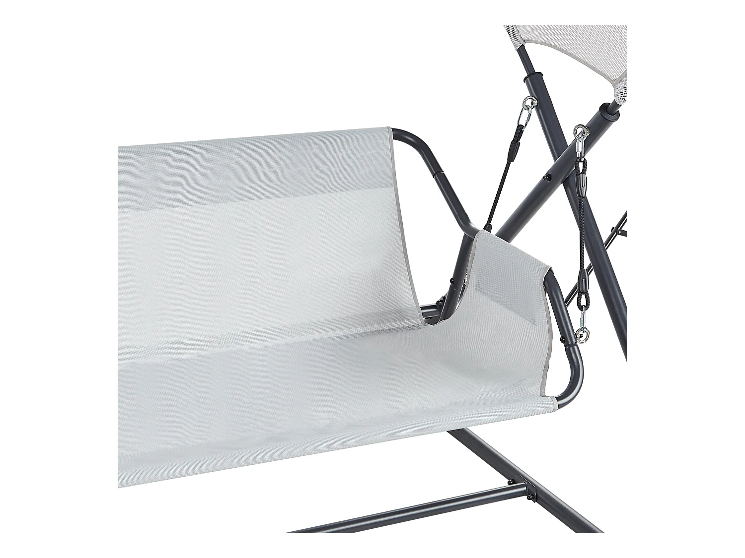 Huśtawka ogrodowa SOLAGNA Metal Jasnoszary