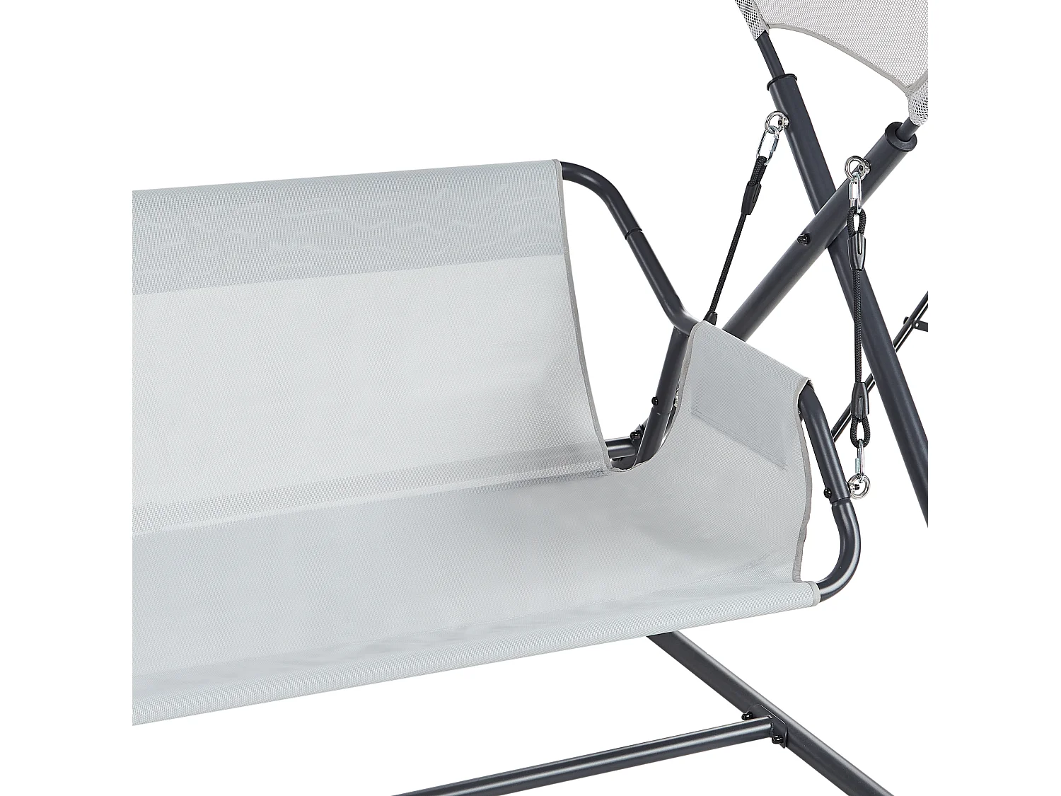 Balancelle de jardin SOLAGNA Métal Gris clair