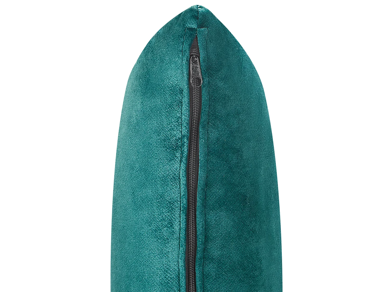 Left-Hand Chaise Longue LATTES II Velvet Emerald Green with Cushion