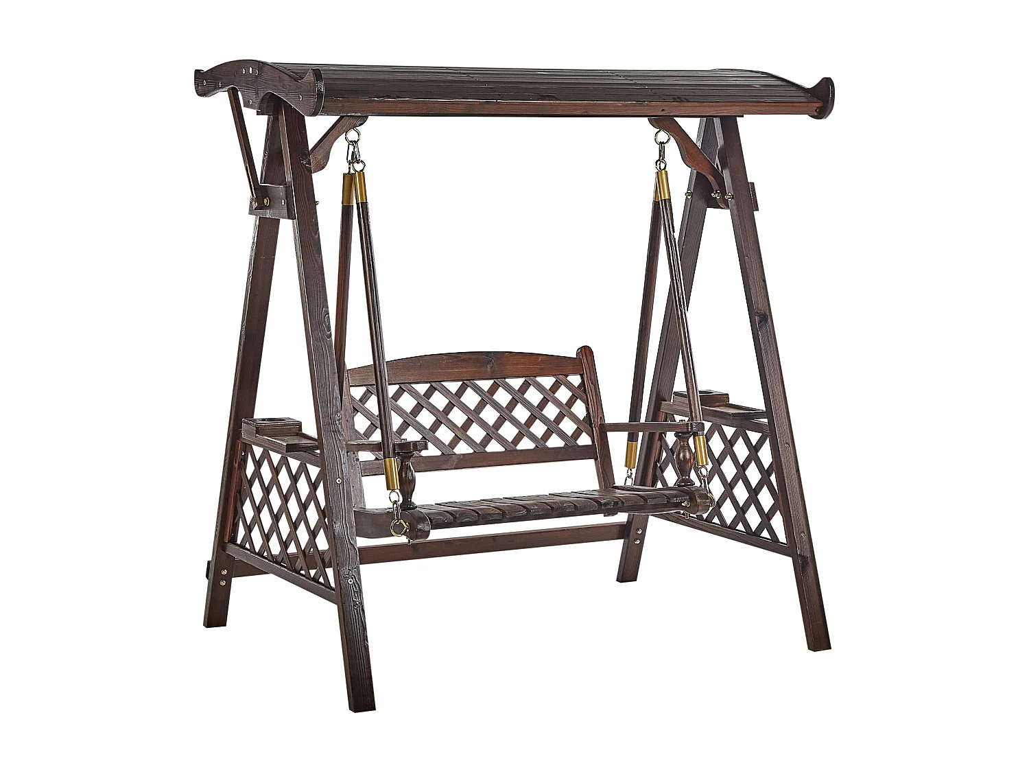 Dondolo da giardino SENARICA Legno Marrone scuro