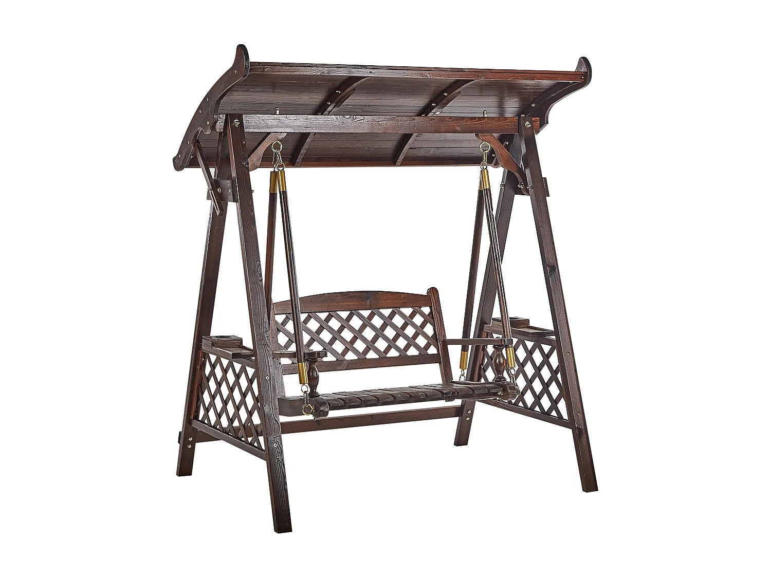 Dondolo da giardino SENARICA Legno Marrone scuro